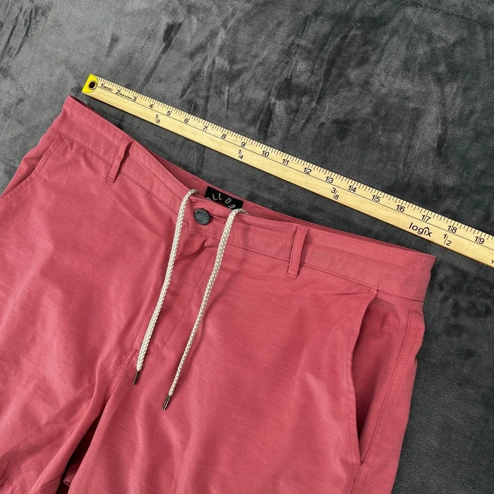 Faherty All Day Shorts Mens 34 Matte Pink Drawstring 7